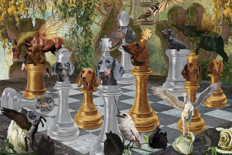 Dachshund Chess Checkmate