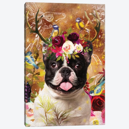 French Bulldog Once Upon A Time Canvas Print #NDG308} by Nobility Dogs Art Print