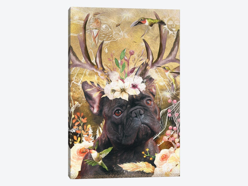 Brindle French Bulldog Once Upon A Time by Nobility Dogs 1-piece Canvas Art Print