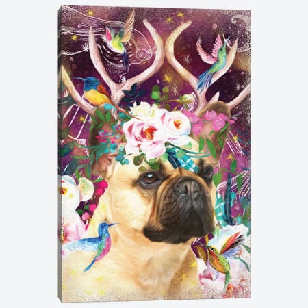 Fawn French Bulldog Once Upon A Time Canvas Print #NDG310} by Nobility Dogs Canvas Art