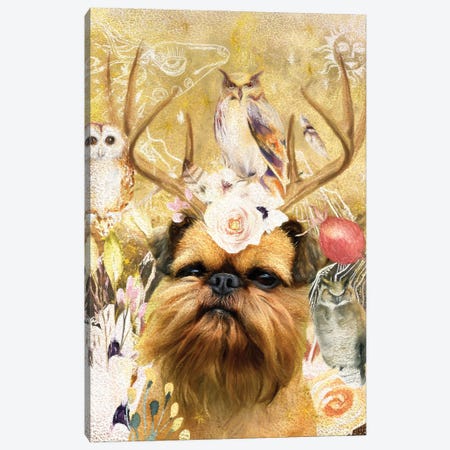 Brussels Griffon Once Upon A Time Canvas Print #NDG328} by Nobility Dogs Art Print