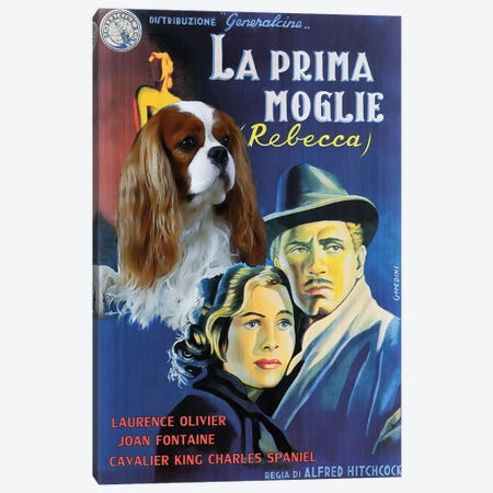 Cavalier King Charles Spaniel Rebecca Movie Canvas Print #NDG337} by Nobility Dogs Canvas Art Print