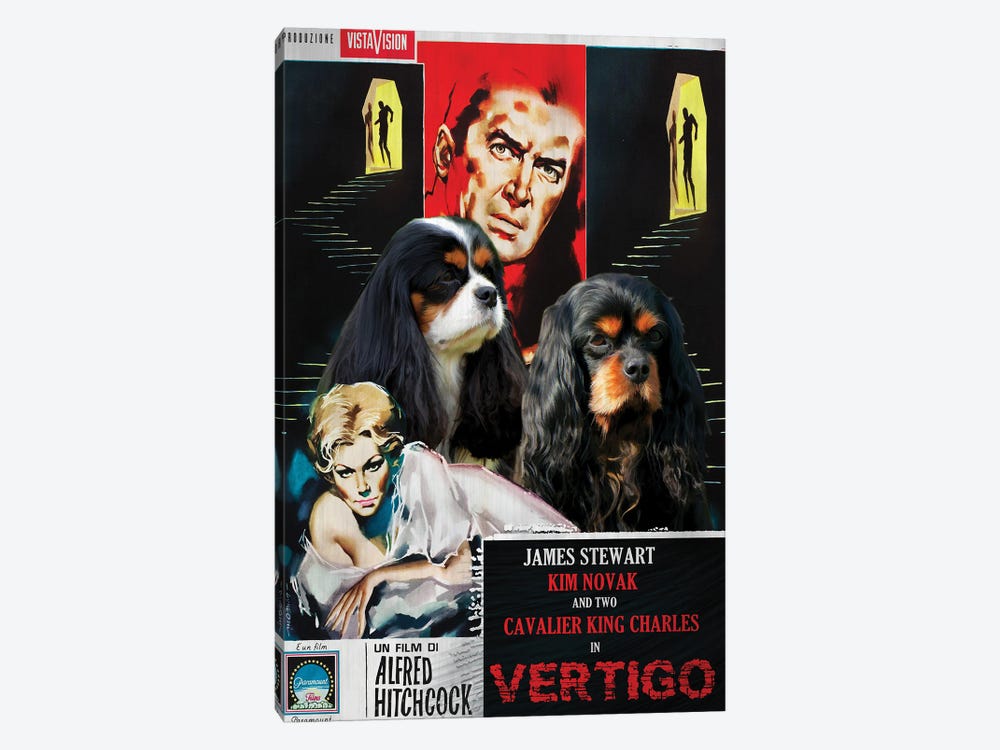 Cavalier King Charles Spaniel Vertigo Movie by Nobility Dogs 1-piece Canvas Print