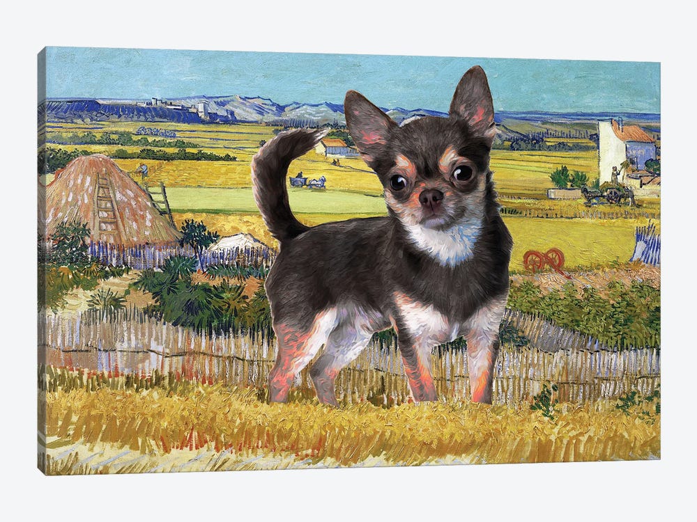 Chihuahua Harvest At La Crau by Nobility Dogs 1-piece Canvas Wall Art