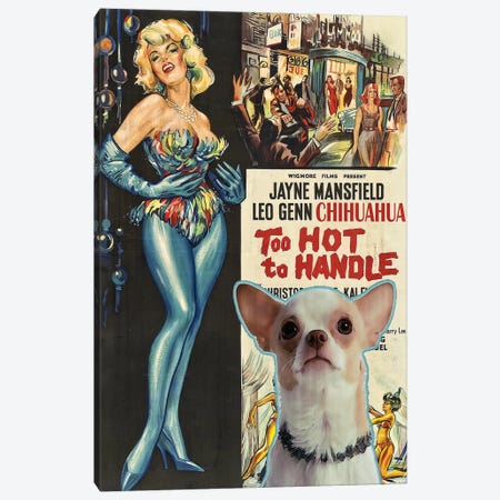 Chihuahua Too Hoot To Handle Movie Canvas Print #NDG356} by Nobility Dogs Art Print