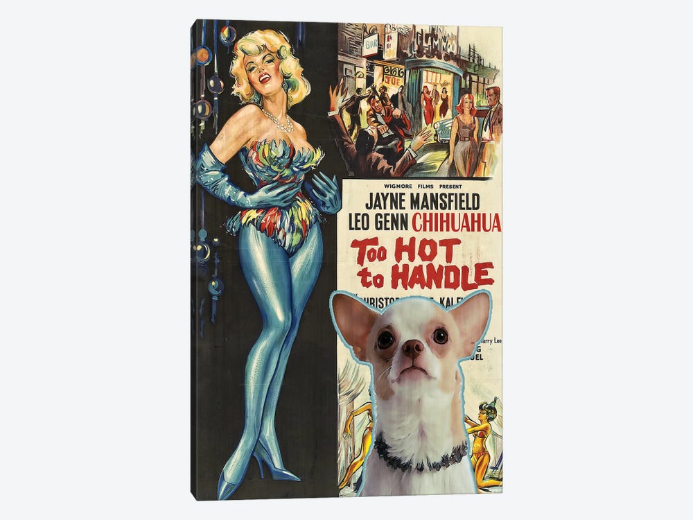 Chihuahua Too Hoot To Handle Movie by Nobility Dogs 1-piece Canvas Art Print