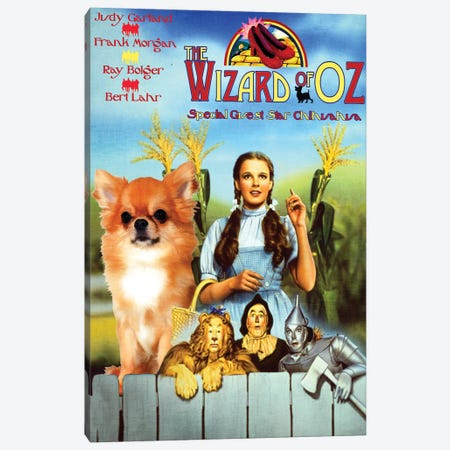 Longhaired Chihuahua The Wizard Of Oz Canvas Print #NDG364} by Nobility Dogs Canvas Artwork