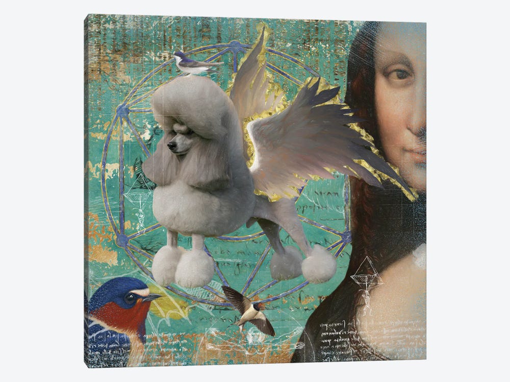 Grey Poodle Angel Da Vinci by Nobility Dogs 1-piece Art Print