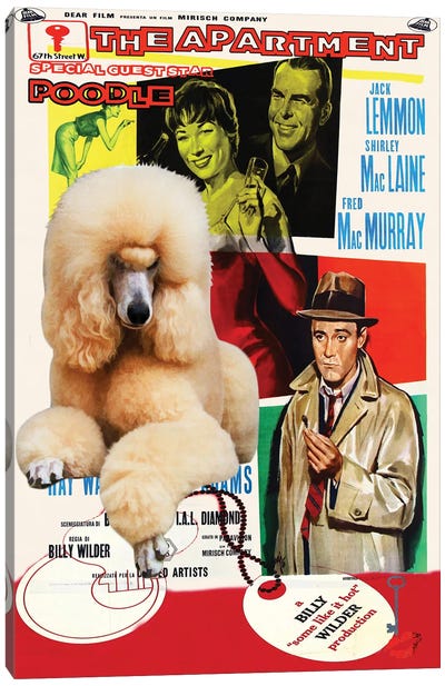 Poodle The Apartment Movie Canvas Art Print - Romance Movie Art