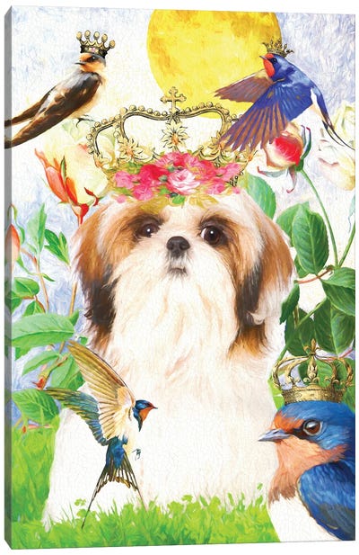 Shih Tzu Once Upon A Time Canvas Art Print - Nobility Dogs