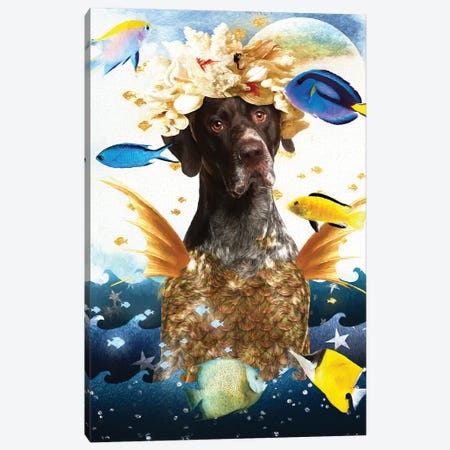 German Shorthaired Pointer Mermaid Canvas Print #NDG447} by Nobility Dogs Art Print