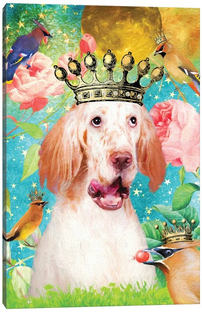 English Setter Once Upon A Time Canvas Art Print