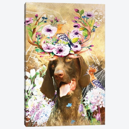 German Shorthaired Pointer Once Upon A Time Canvas Print #NDG454} by Nobility Dogs Canvas Wall Art