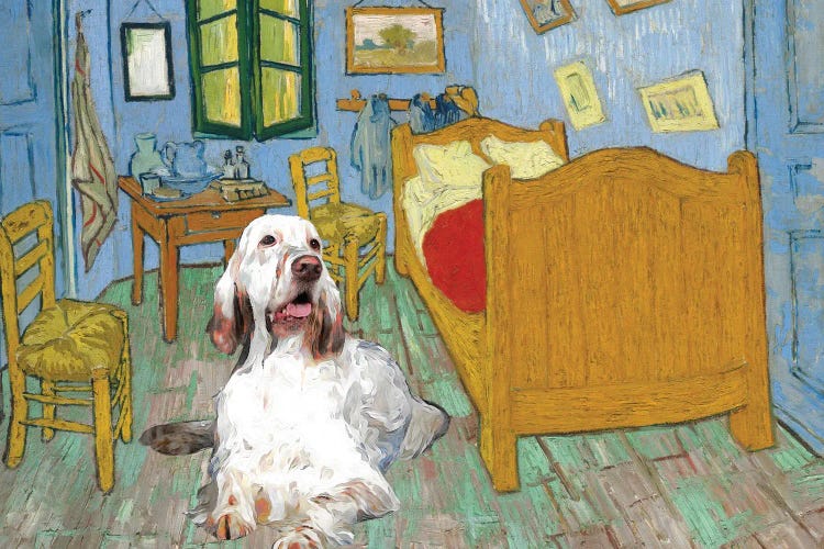 English Setter The Bedroom