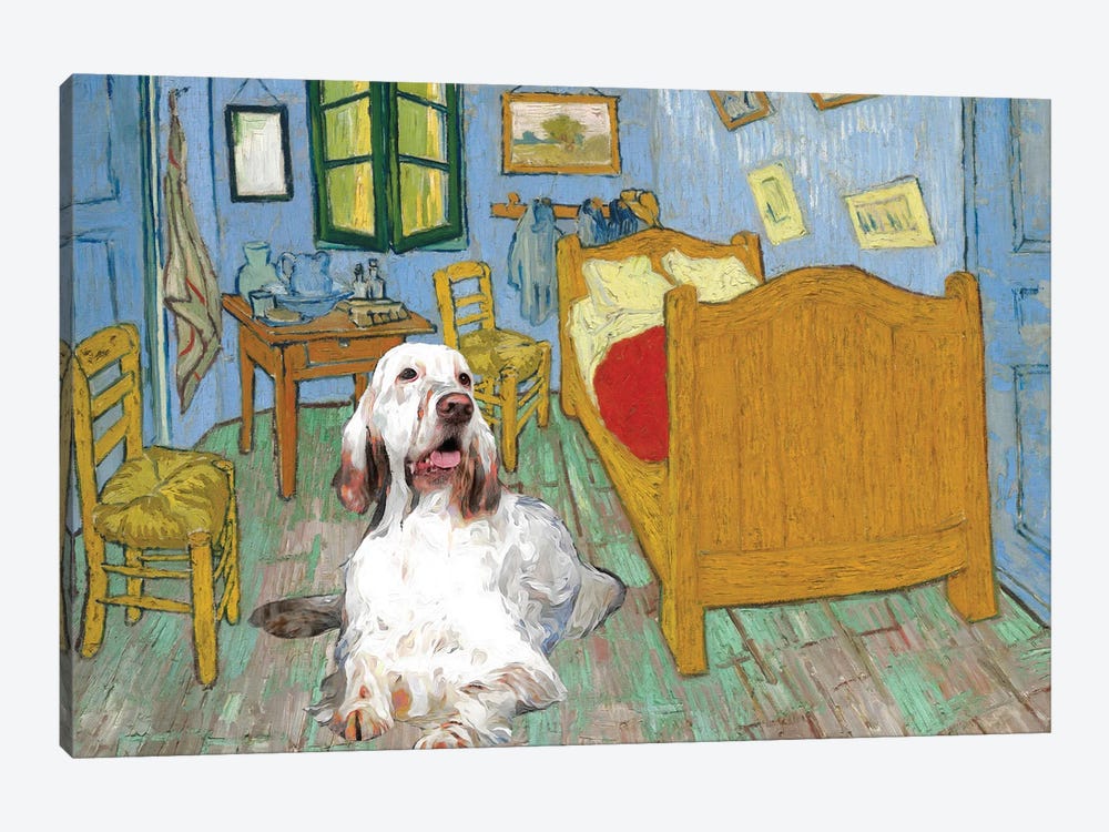 English Setter The Bedroom by Nobility Dogs 1-piece Canvas Print