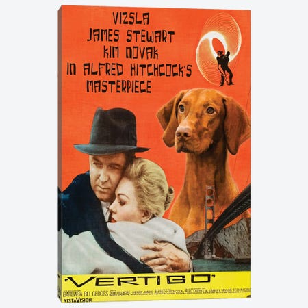 Vizsla Vertigo Movie Canvas Print #NDG481} by Nobility Dogs Canvas Art