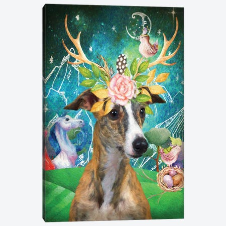 Whippet Once Upon A Time Canvas Print #NDG491} by Nobility Dogs Canvas Print
