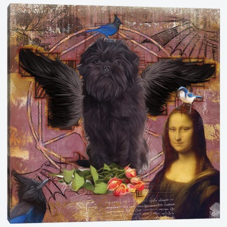 Affenpinscher Angel Da Vinci Canvas Print #NDG4} by Nobility Dogs Canvas Art