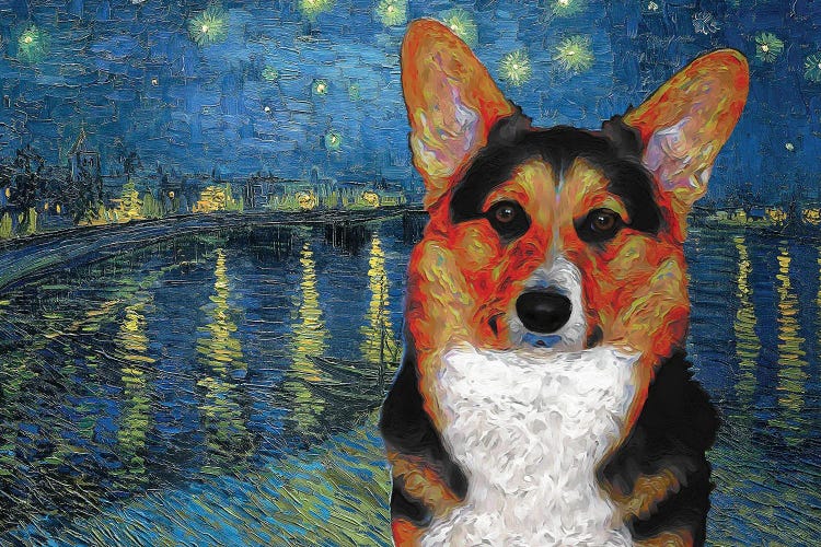 Pembroke Welsh Corgi The Starry Nigh Over The Rhone