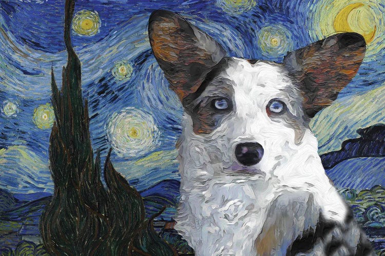 Cardigan Welsh Corgi The Starry Night