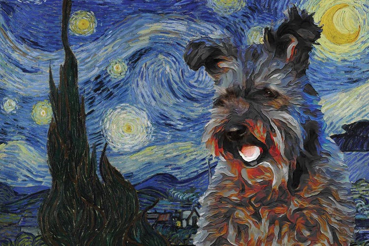 Pumi Dog The Starry Night