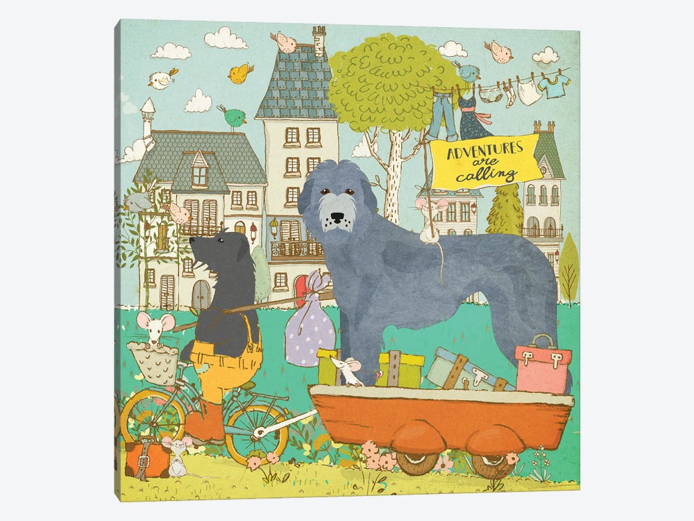 Irish Wolfhound Adventure Time by Nobility Dogs 1-piece Canvas Print