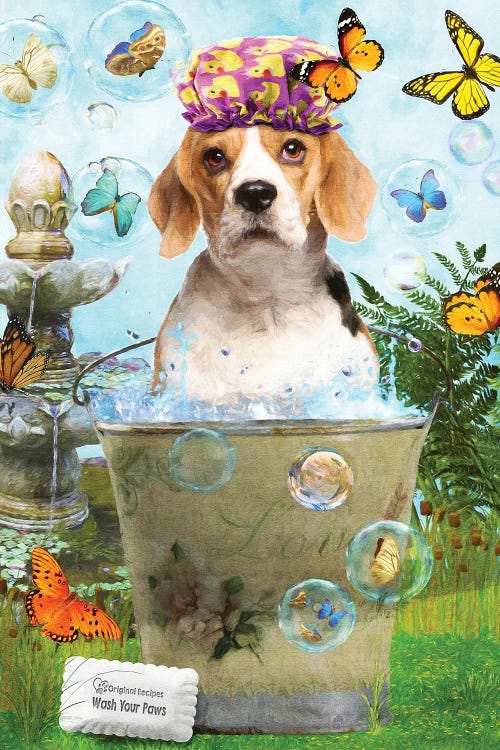 Beagle Wash Your Paws