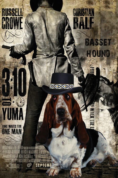 Basset Hound 3:10 To Yuma Movie