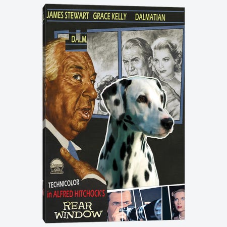 Dalmatian Dog Rear Window Movie Canvas Print #NDG651} by Nobility Dogs Canvas Print
