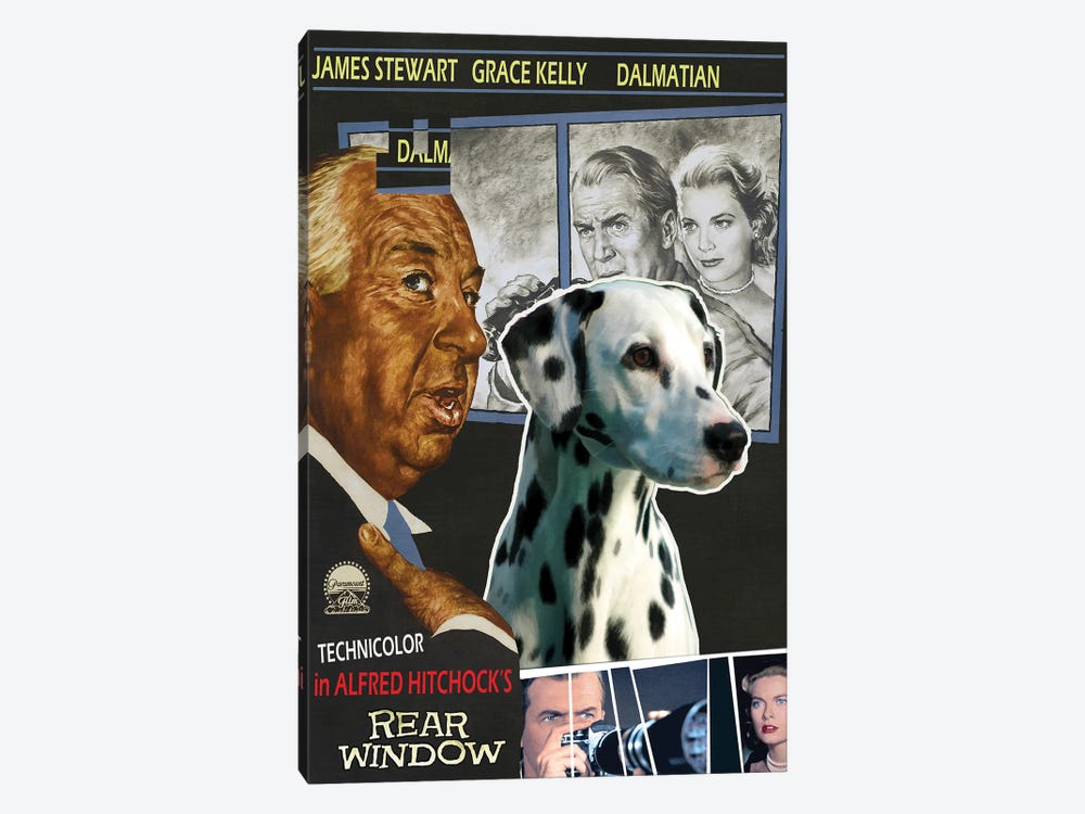 Dalmatian Dog Rear Window Movie by Nobility Dogs 1-piece Canvas Wall Art