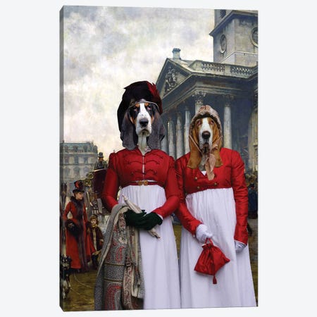 Basset Hound St Martin In The Fields Canvas Print #NDG666} by Nobility Dogs Canvas Art Print