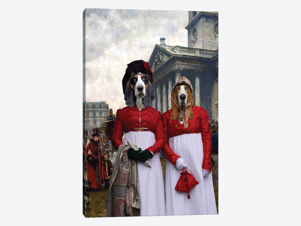 Basset Hound St Martin In The Fields by Nobility Dogs 1-piece Canvas Art