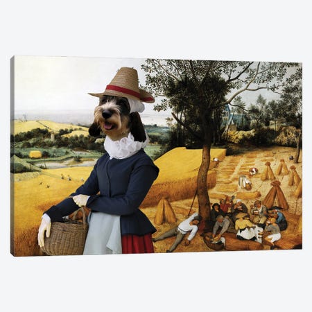 Basset Griffon Vendeen The Harvesters Canvas Print #NDG673} by Nobility Dogs Canvas Art Print