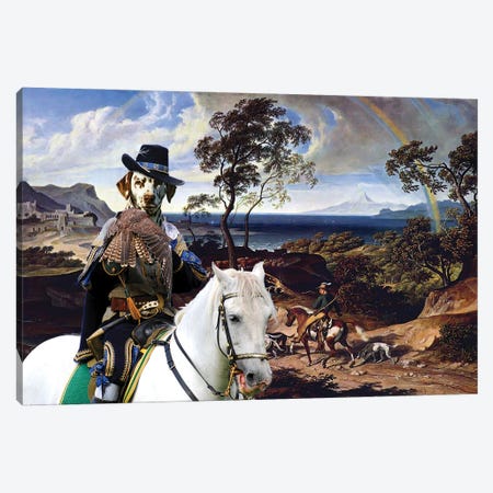 Dalmatian Dog Hunters Return Home Canvas Print #NDG675} by Nobility Dogs Canvas Artwork