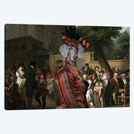 Weimaraner Entrance To The Jardin Turc Canvas Print #NDG686} by Nobility Dogs Canvas Print