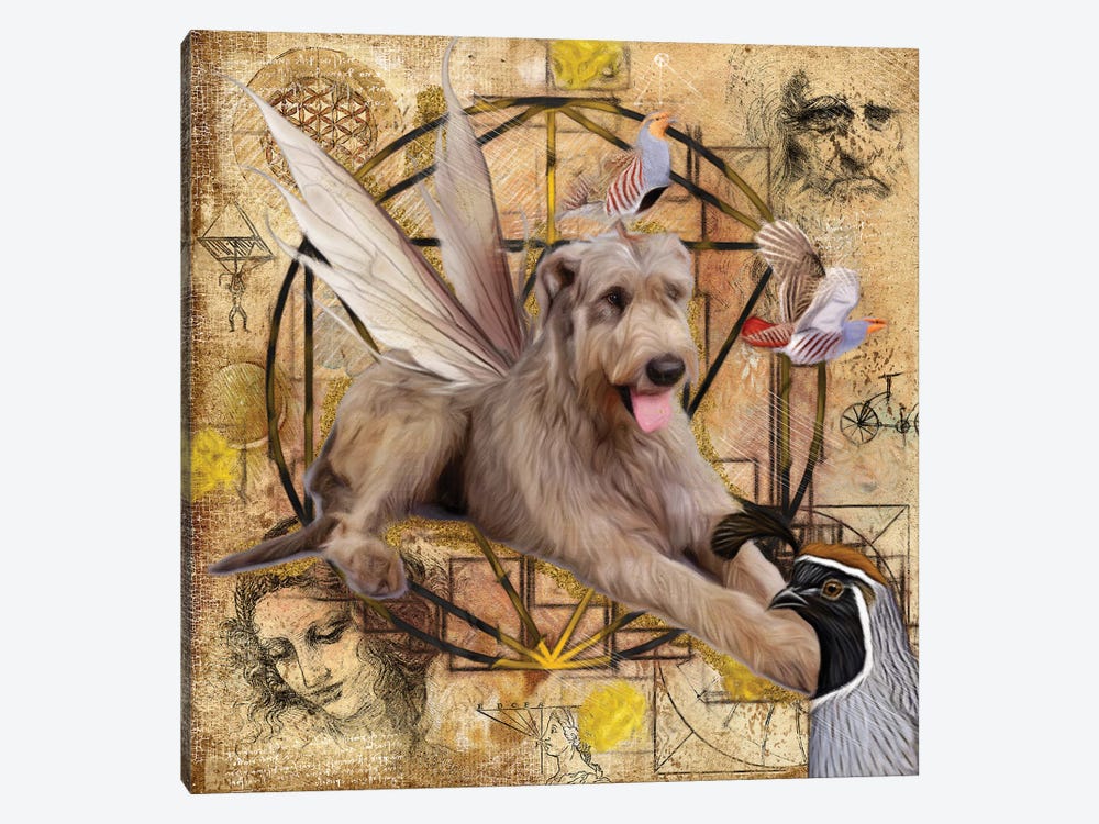Irish Wolfhound Angel Da Vinci by Nobility Dogs 1-piece Canvas Artwork