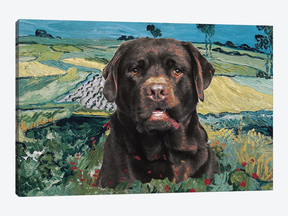 Labrador Retriever The Plain Of Auvers by Nobility Dogs 1-piece Canvas Art Print