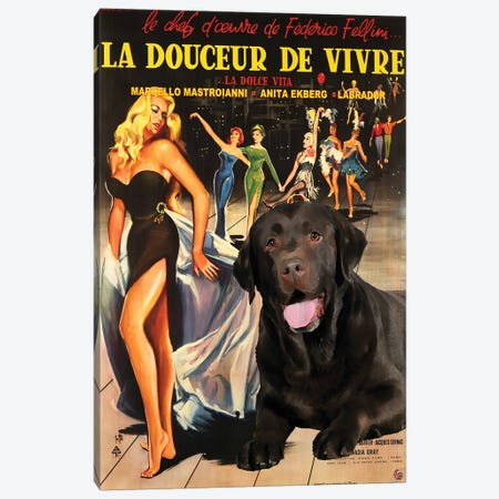 Labrador Retriever La Dolce Vita Canvas Print #NDG766} by Nobility Dogs Canvas Artwork