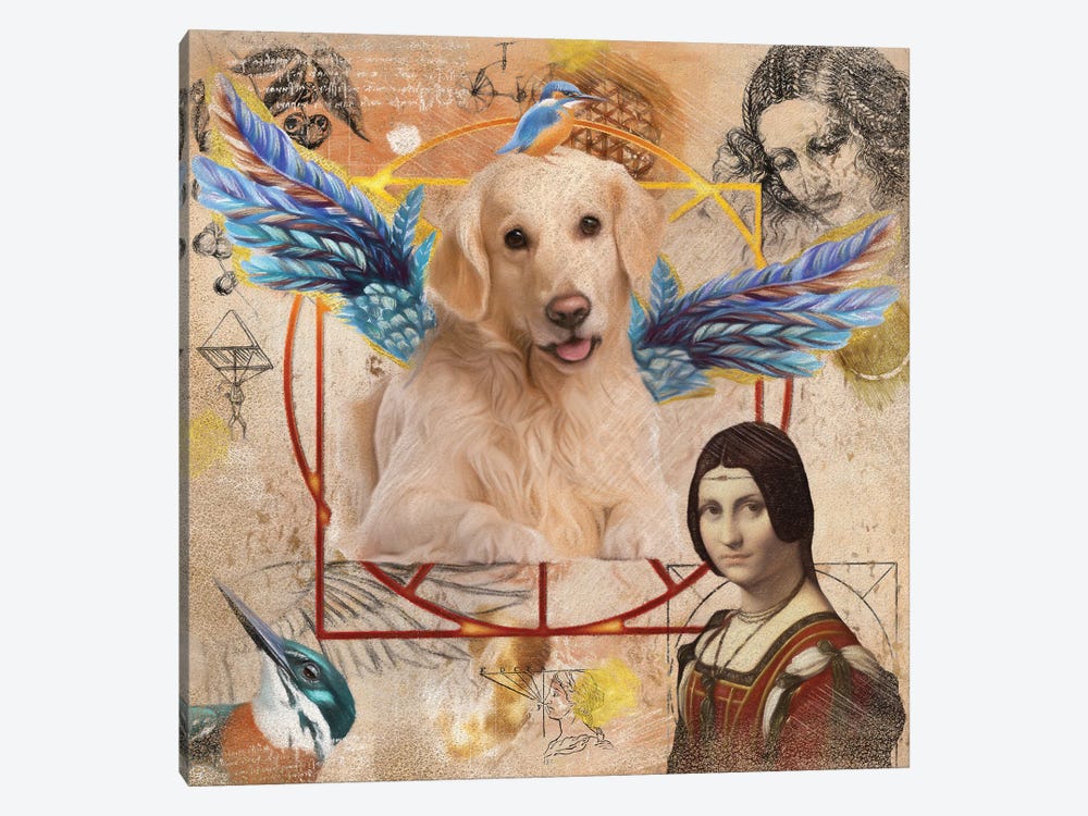 Golden Retriever Angel Da Vinci by Nobility Dogs 1-piece Canvas Art Print