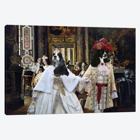 Cocker Spaniel A Concert At Versailles Canvas Print #NDG810} by Nobility Dogs Art Print