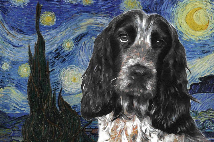 English Cocker Spaniel Starry Night