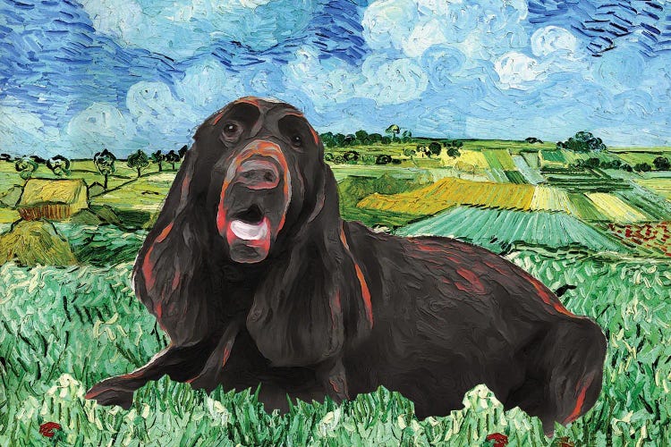 Field Spaniel The Plain Near Auvers