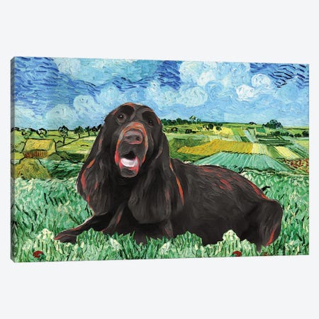 Field Spaniel The Plain Near Auvers Canvas Print #NDG873} by Nobility Dogs Canvas Print