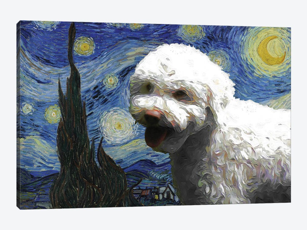 Lagotto Romagnolo Starry Night by Nobility Dogs 1-piece Art Print