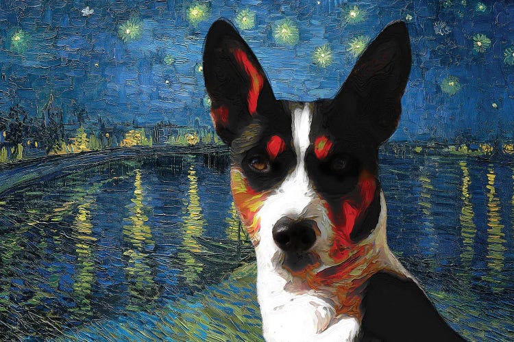 Basenji Starry Night Over The Rhone