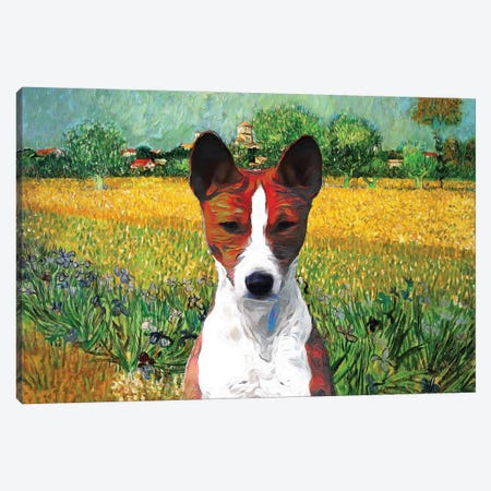 Basenji View Of Arles Canvas Print #NDG918} by Nobility Dogs Canvas Artwork