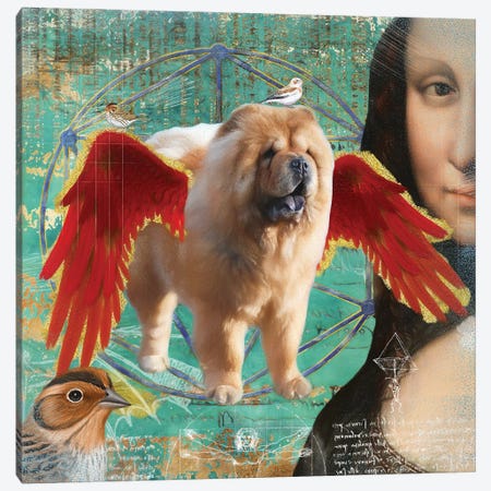 Chow Chow Angel Canvas Print #NDG922} by Nobility Dogs Canvas Art Print