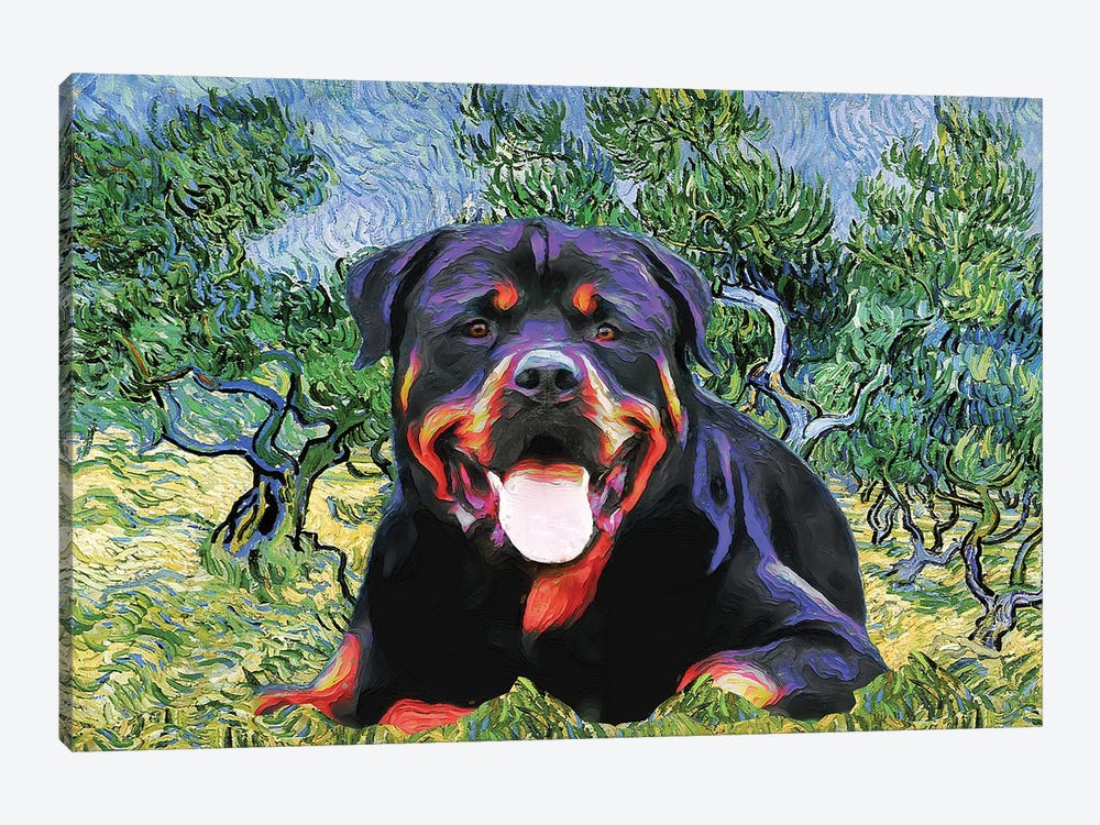 Rottweiler Olive Grove by Nobility Dogs 1-piece Canvas Print