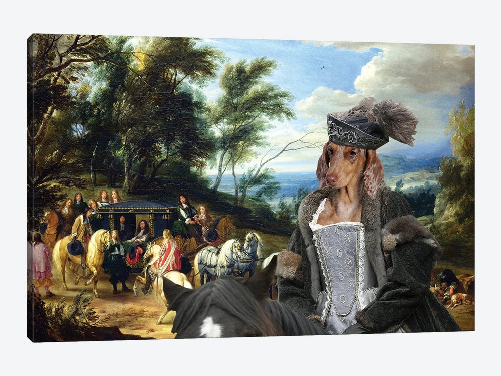 Dachshund Royal Lady by Nobility Dogs 1-piece Canvas Artwork