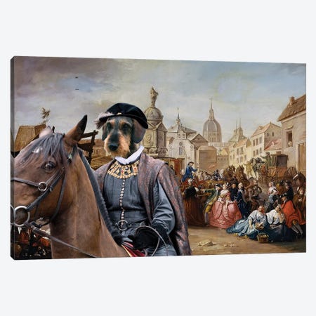 Wirehaired Dachshund Baron Canvas Print #NDG994} by Nobility Dogs Canvas Print
